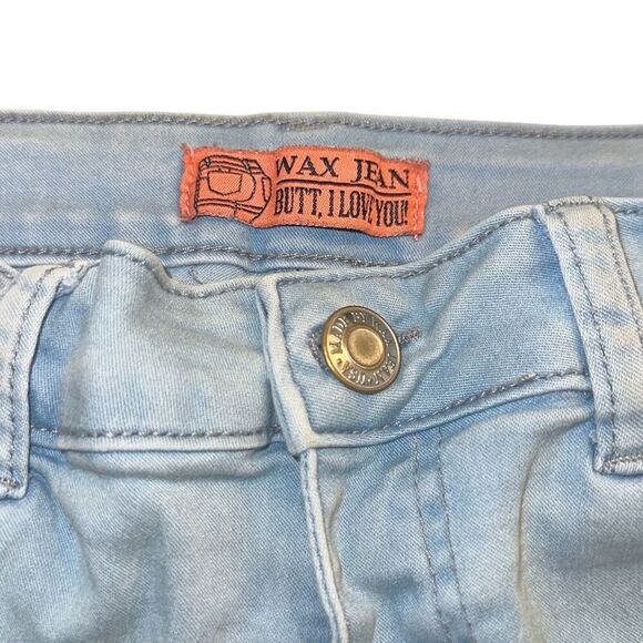 Wax Jean Big Booty Jean Shorts sz Med jean denim rolled cuffed shorts - Picture 4 of 5